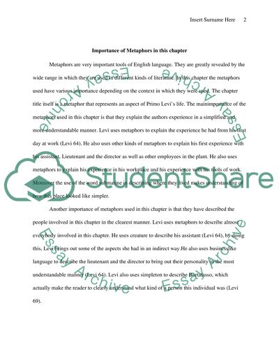 The Use of Metaphors in the Chapter Nickel