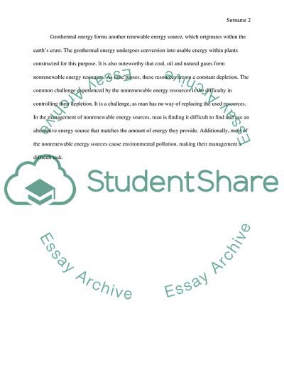 Renewable and Nonrenewable Energy Sources