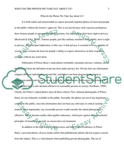 What do the photos we take say about us