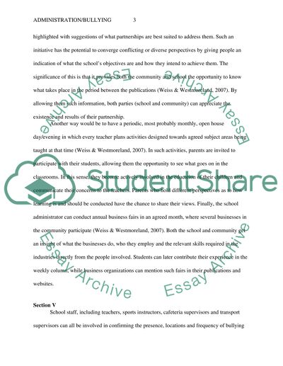 Administration/Bullying