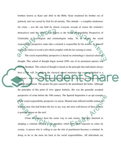 Social Problems Perspective vs. Social Responsibility Perspective