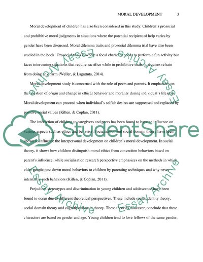 Moral Development in Children