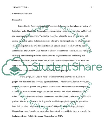 Conflict over Urban Land Use