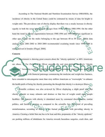 The Pervasiveness of Obesity in the United States