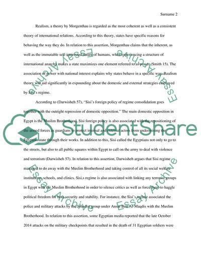 Abdel Fattah el-Sisi and His Foreign Policy