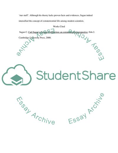 According to Carl Segan Why We Are Star Stuff