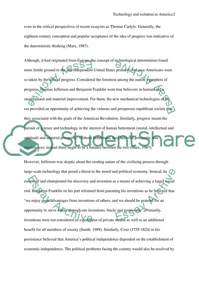 In what ways has technology ended the physical and intellectual isolation of Americans