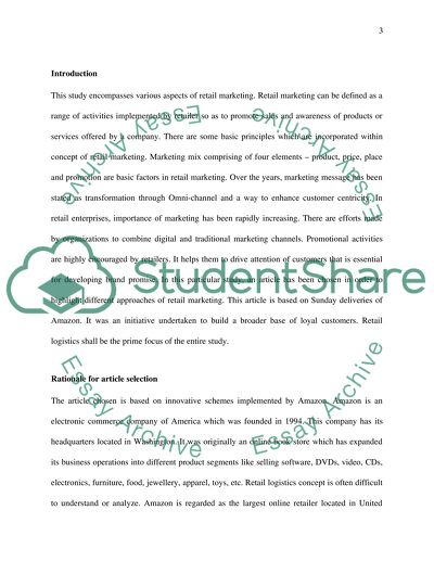 Retail Marketing and Logistics Concept