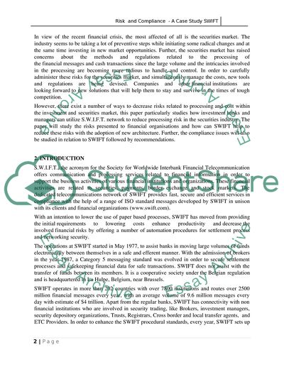 The Advantage of SWIFT to Financial Institutions