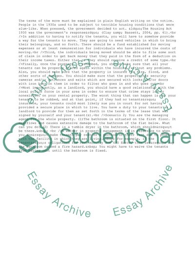 Six Scenarios Concerning Environmental Health