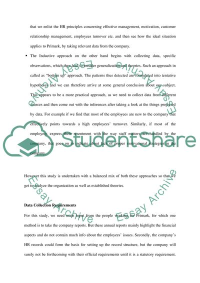 Primark: Findings, Analysis and Methodology