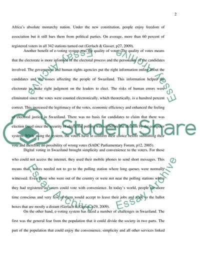 Swaziland House of Assembly Election