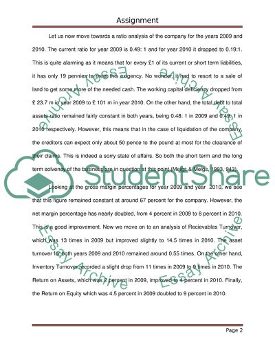 The Financial Health of a Business Enterprise Analysis