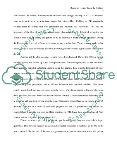 Security History Research Paper