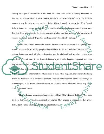 Witchcraft Evaluation through Comparison-Contrast