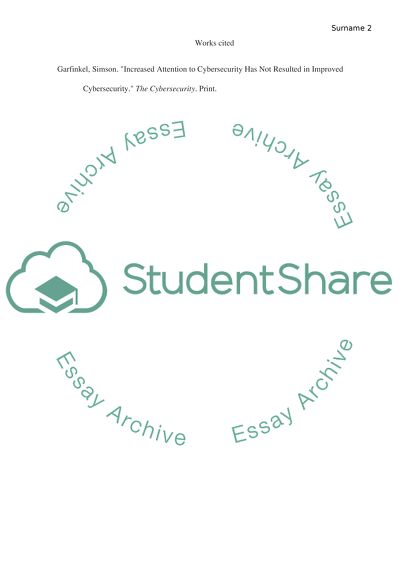 Modern Issues in Cyber Security