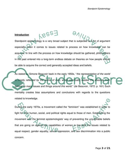 Standpoint Epistemology