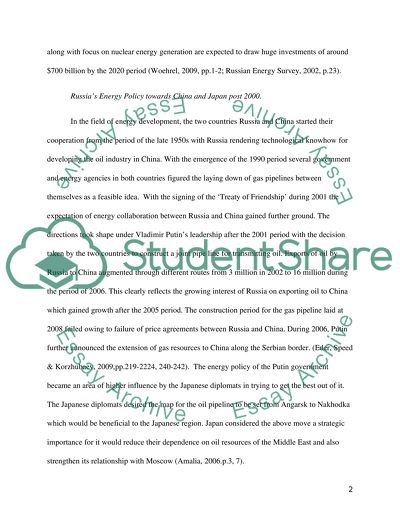 Critical Evaluation of Energy Relations Between Russian Far East and Asia