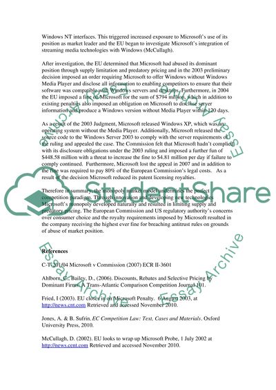 Monopoly Market Model