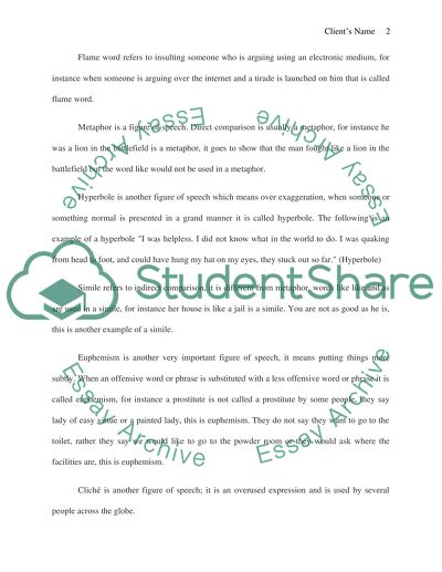 Figurative Language versus Literal Language