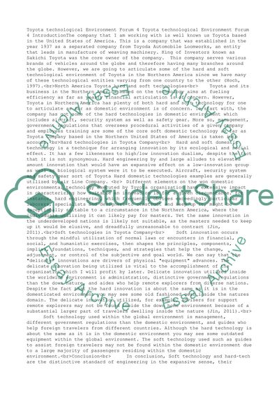 Toyota - Technological Environment Forum 4