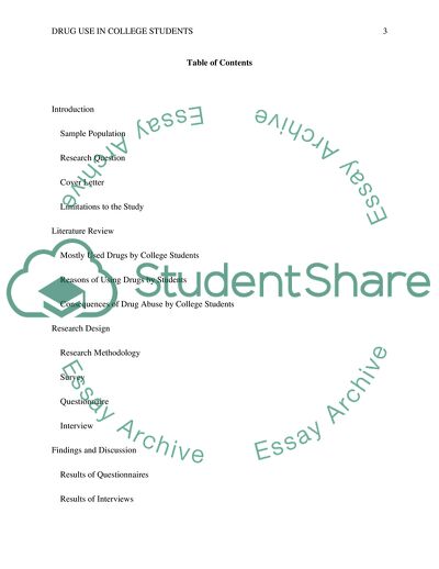 Drug Use in College Students