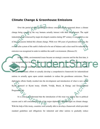 Is the Kyoto Treaty a Success in Addressing the Rise in Greenhouse Gas Emissions