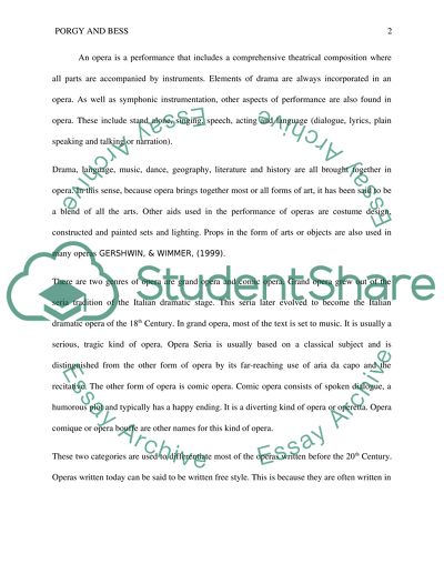 Porgy and Bess by George Gershwin