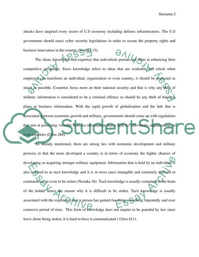 Should the Theft of valuable Secret Business Information Be Considered Legally