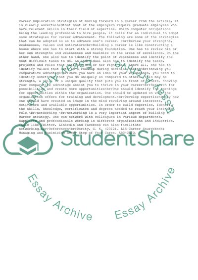 Module 5 TD- TUX 101 - Career Exploration