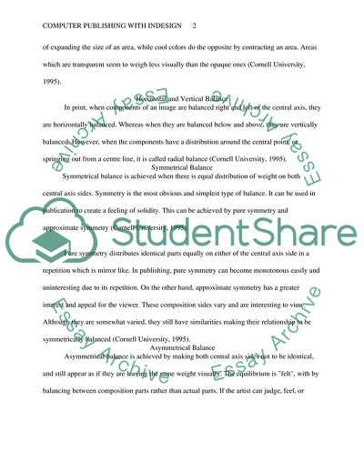 Compuer Publishing with Indesign