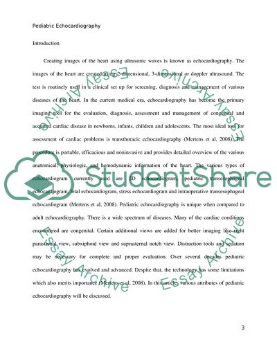 Pediatric Echocardiography