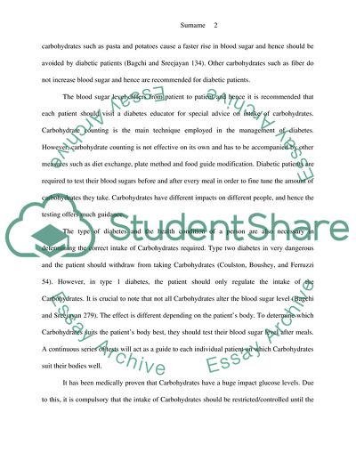 The Role of Carbohydrates in Treatment and Management of Obesity