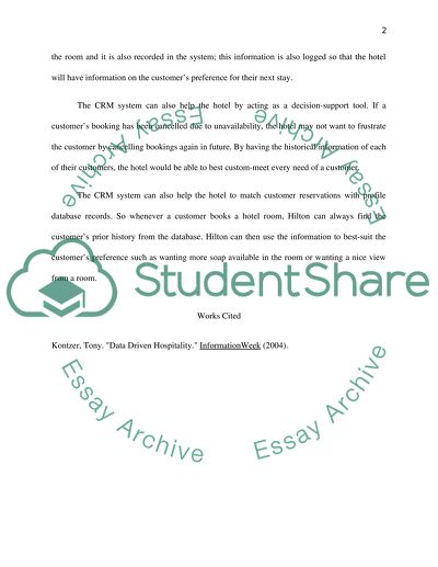 Hiltons CRM Strategy