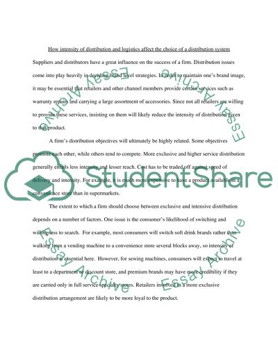 The Influence of Marketing Channels on the Marketing Mix