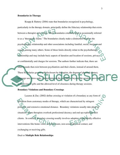 Managing Boundaries and Multiple Relationships