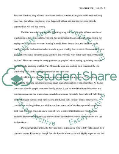 Analysis of Tinghir Jerusalem Film