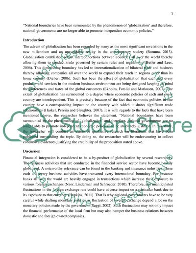 Business Environment - Globalization and Its Impacts on the World Economic Development