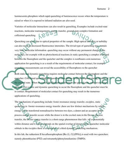 Physical Chemistry Lab Report