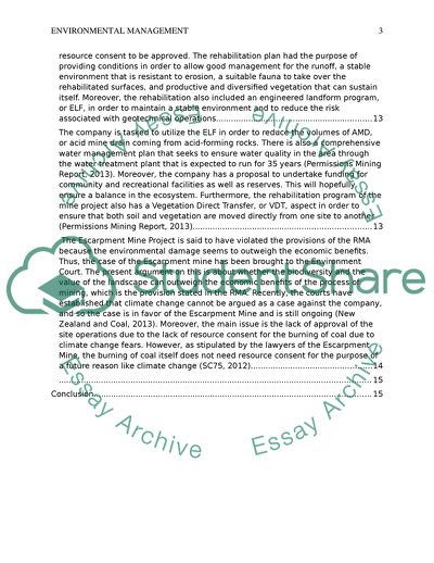 Environmental Management: The Resource Management Act