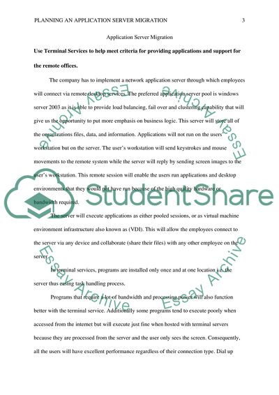 Planning an Application Server Migration