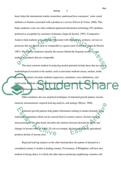 Discussion questions - International marketing