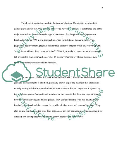 Abortion: when is it morally right or wrong to end the life of a fetus