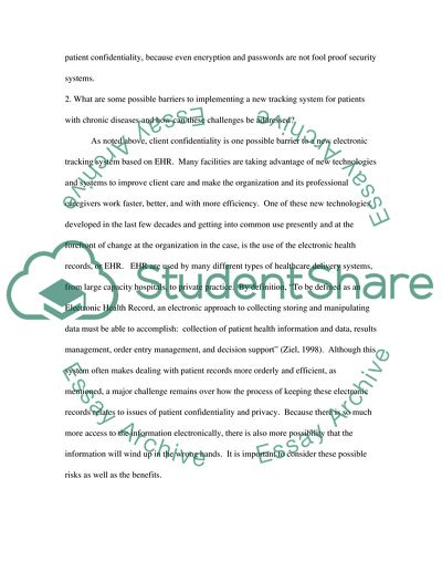Medical Management and Healthcare Information Systems Case