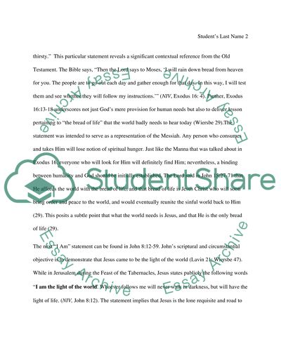 The Seven I Am Statements of John