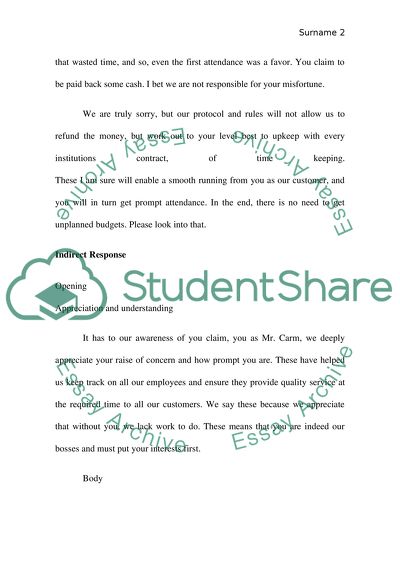 Claim Response Letter