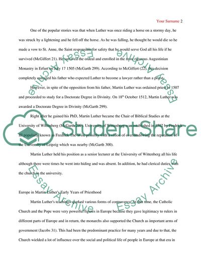 Martin Luther - the Hero of the Reformation