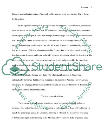 The Concept of Orientalism