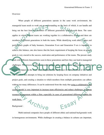 Generational Differences in Teams and Related Managerial Challenges