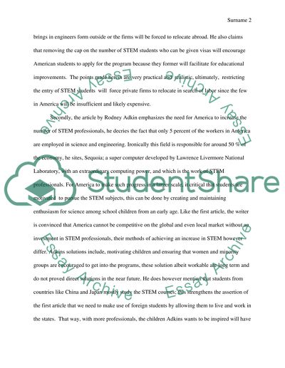 Foreign STEM Graduate Students Should Indeed Be Given Green Cards